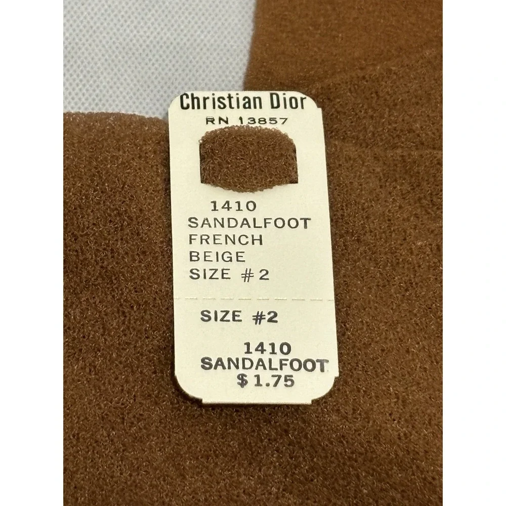 Christian Dior Stockings Nylon New Open Box French Beige Size #2 Vintage‎